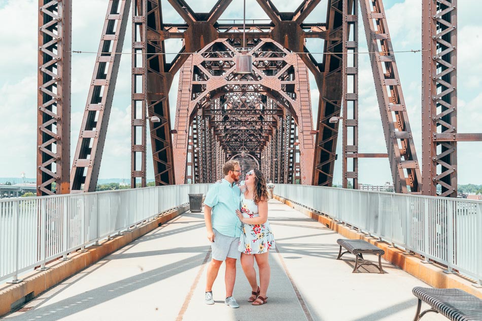 Lia and Jeremy Garcia on Big Four Bridge