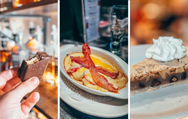 Modjeska, hot brown, and Derby Pie, all foods created in Louisville Kentucky