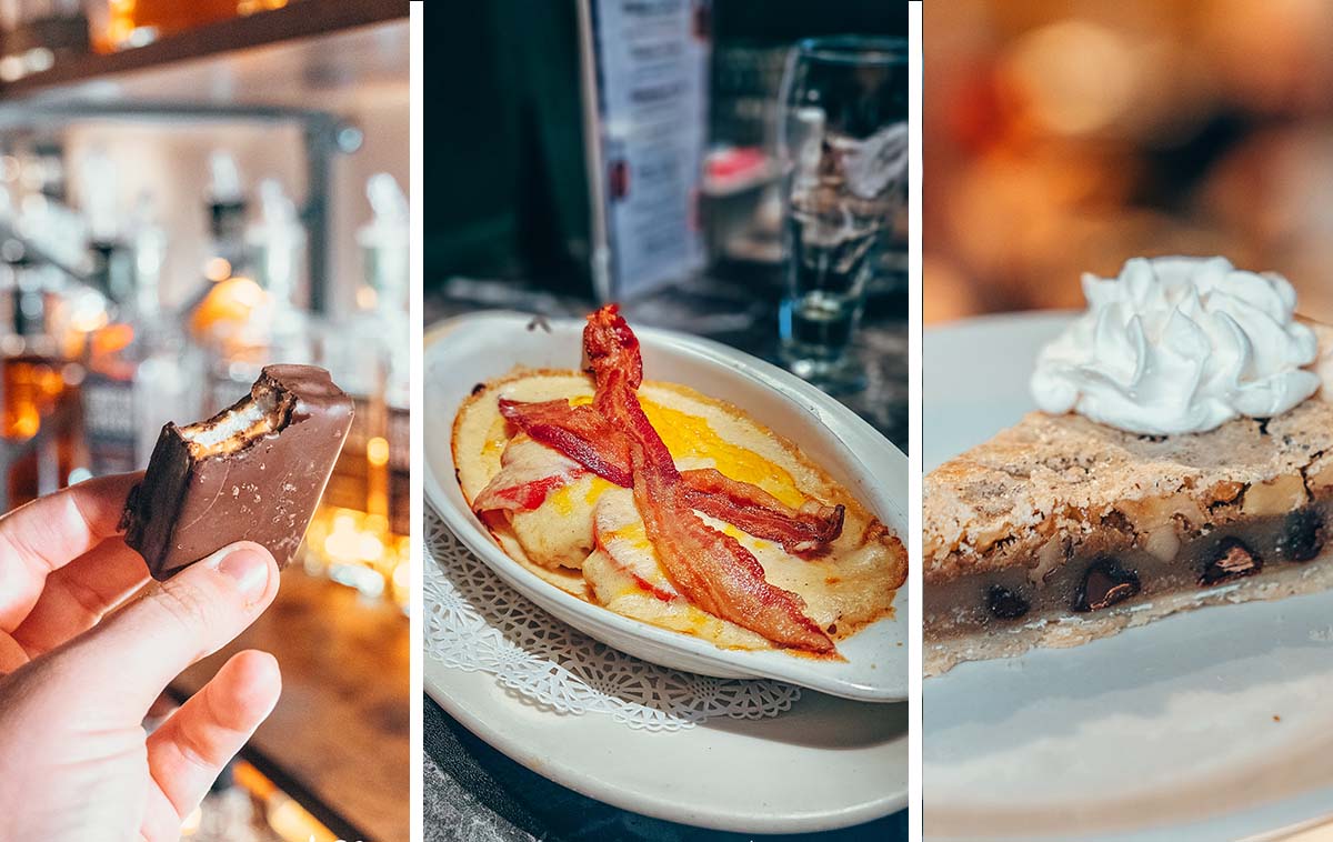 Modjeska, hot brown, and Derby Pie, all foods created in Louisville Kentucky