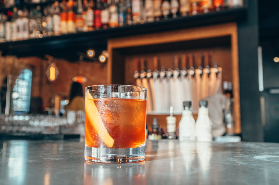 Walking food tour of the Original Highlands Neighborhood, cocktail at Epiphany in Louisville Kentucky