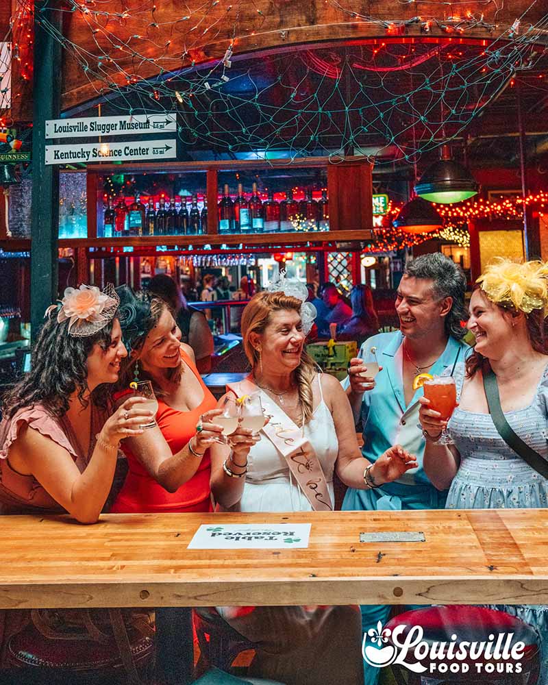 Bachelorette party cheers at O'Sheas in downtown Louisville Kentucky