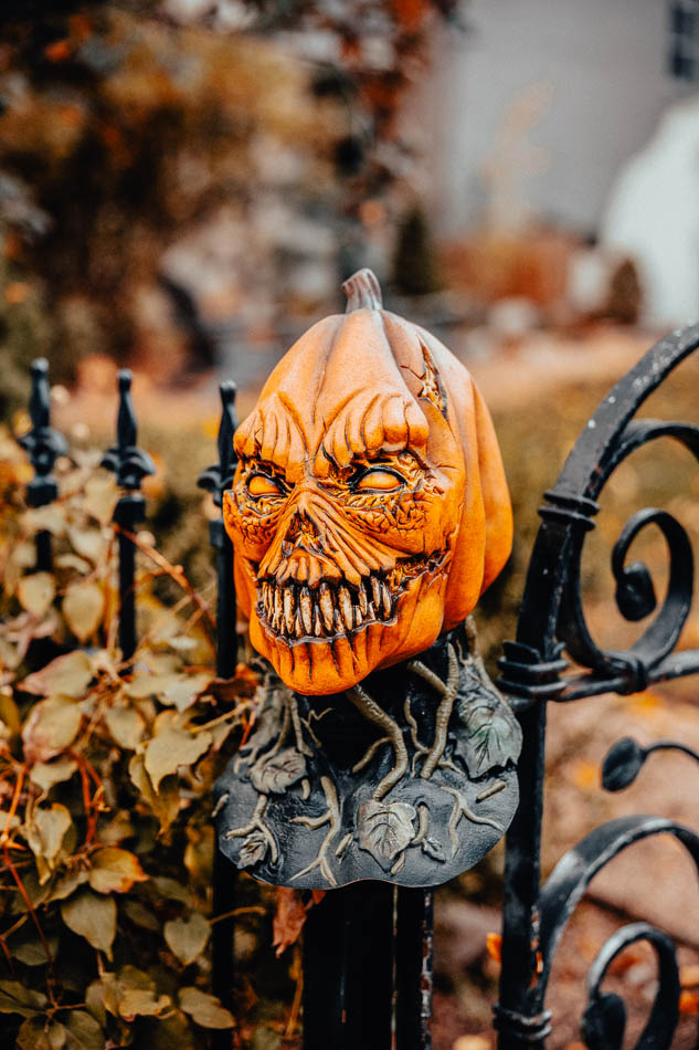 Scary Halloween decoration on Hillcrest Avenue in Louisville Kentucky