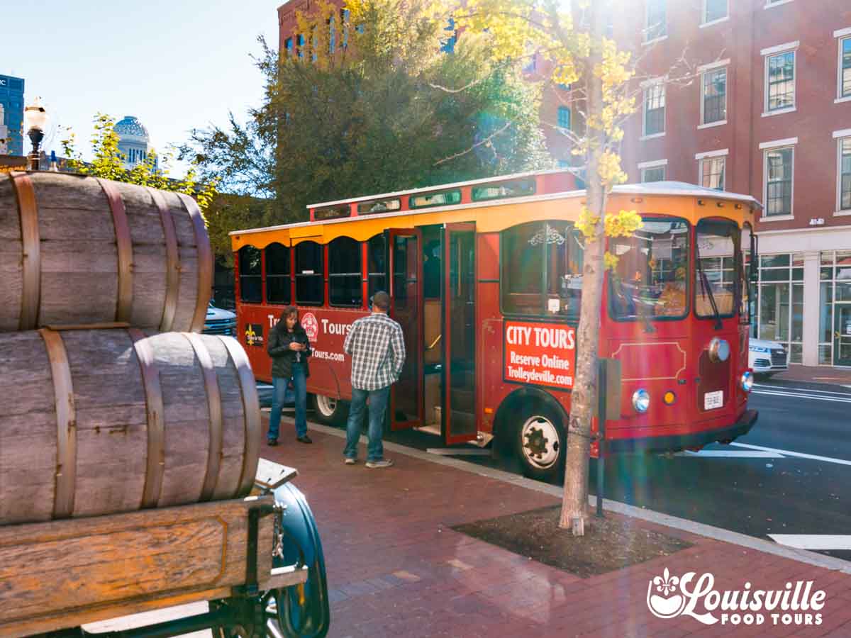 Trolley in downtown Louisville, Kentucky