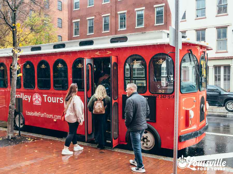 Trolley in downtown Louisville, Kentucky