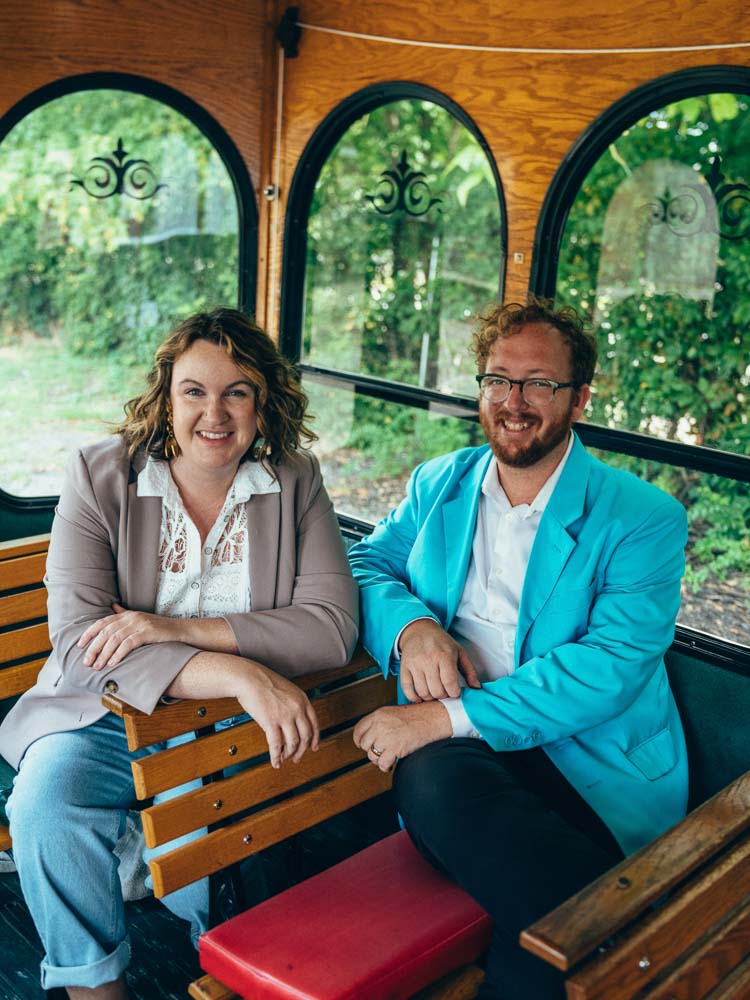 Founders of Old Fashioned Express trolley company and Louisville Food tours in Louisville Kentucky